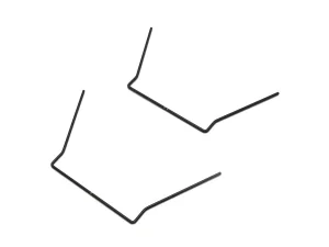 Front Stabilizer Bars (2) Soft 1.4-1.6 Kyosho V-One R4 Evo3