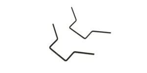 Rear Stabilizer Bars (2) Soft 1.4-1.6 Kyosho V-One R4 Evo3