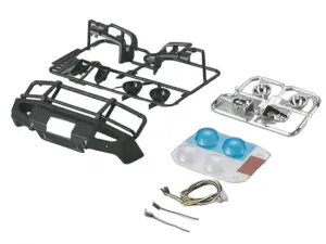 Killer Body 1:10 Alloy Bumper With LED Upgrade Sets Matt/Black