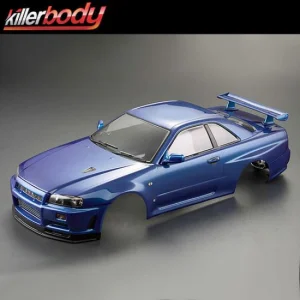 Killer Body Nissan Skyline R34 195mm Finished Bodyshell - Blue