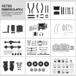Killer Body Mercury Chassis Kit Fits Kb48601 Toyota Lc70 Body