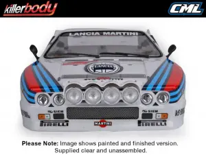 Killer Body Lancia 037 190mm Clear Body Rally