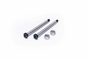 Koswork AE RC10 Front Inner 43mm Hardened Hinge Pin w/locknuts (2)