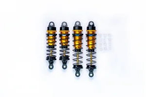 Koswork RC10 Big Bore 12mm Buggy Shock Set (F&R) (4) Gold/Black