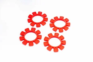 Koswork UFO High Strength Silicone 1:8 BuggyTire Glue Bands (4) Red