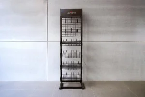 Display stand for bottles of oil max Diam 34mm (385x315x1340mm)