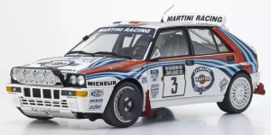 Kyosho 1:18 Lancia Delta Integrale Evo 1000 Lakes 1992 Martini Nr.3