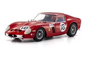 Kyosho 1:18 Ferrari 250 GTO Daytona 3H 1st OA 1963 Nr.18