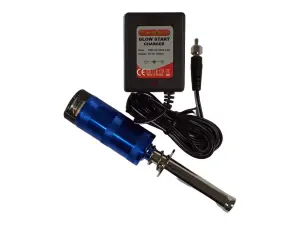 Aluminium Glowstart w/Meter (2400mAh 1.2V NiMH) + UK Charger