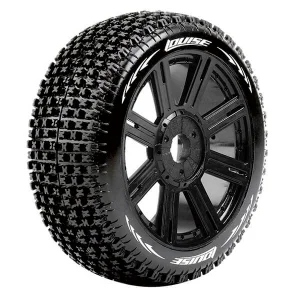 Louise RC B-Pirate 1:8 Fr/Rr Soft Hex 17mm Spoke Black