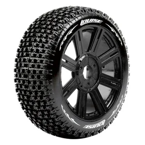 Louise RC B-Pirate 1:8 Fr/Rr Super Soft Hex 17mm Spoke Black