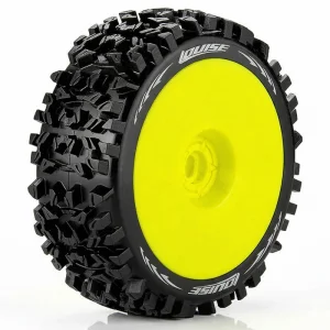 Louise RC B-Pioneer 1:8 Fr/Rr Soft Hex 17mm Yellow
