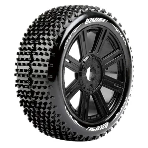 Louise RC B-Hornet 1:8 Fr/Rr Soft Hex 17mm Spoke Black