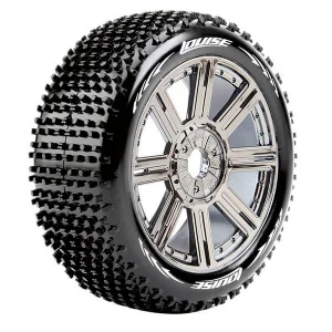 Louise RC B-Hornet 1:8 Fr/Rr Soft Hex 17mm Spoke Black Chrome