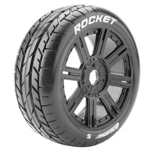 Louise RC B-Rocket 1:8 Fr/Rr Soft Hex 17mm Spoke/Black