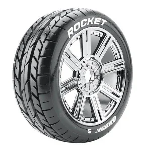 Louise RC B-Rocket 1:8 Fr/Rr Soft Hex 17mm Spoke/Chrome B