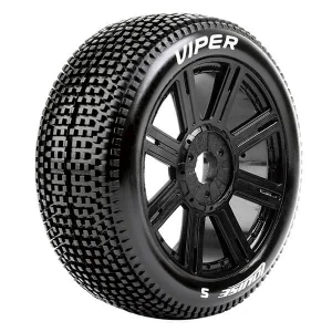 Louise RC B-Viper 1:8 Fr/Rr Soft Hex 17mm Spoke/Black