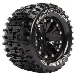 Louise RC MT-Pioneer 1:10 Soft Tyres On Offset Black 2.8 Wheels (2)