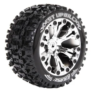 Louise RC ST-Uphill 1:10 Soft Tyres On Bearing Fit Black 2.8 Wheels (2)