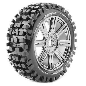 Louise RC B-Ulldoze 1:8 Fr/R R Soft Hex 17mm Spoke/Chrome