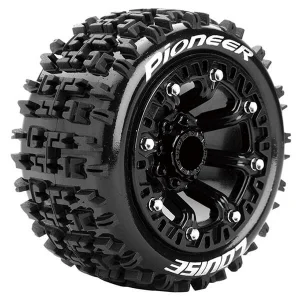 Louise RC ST Pioneer 1:16 Tyres On 12mm Hex Black Wheels (2)