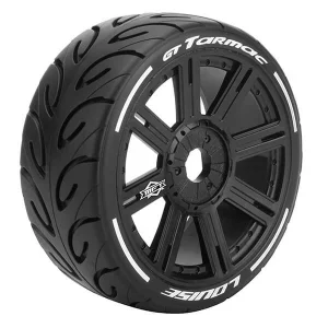 Louise RC GT-Tarmac 1:8 Buggy Tyres - Soft - Mounted on White 17mm Hex Wheels