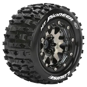 Louise RC MT-Pioneer 1:10 Soft Tyres On Offset 14mm Hex Black 2.8 Wheels (2)