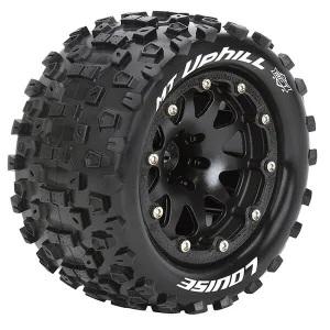 Louise RC MT Uphill Tyres On 12mm Hex Black Wheels (2)