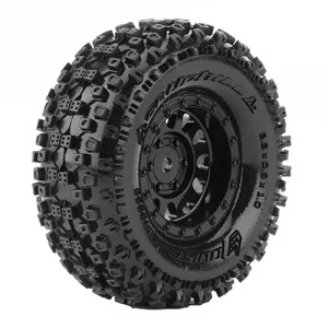 Louise RC CR Uphill Micro Crawler Pre Mounted 1.0 Tyres on Black Wheels (2)