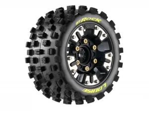 Louise RC ST-Rock Tyres Pre Glued on 2.8 Adjustable 12mm Wheels (2)