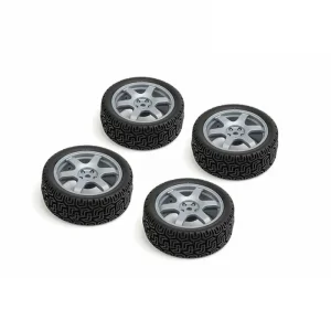 Louise RC 1:10 Rally Tyres 6 Spoke Wheel-Gray/Et-0mm(4Pcs)