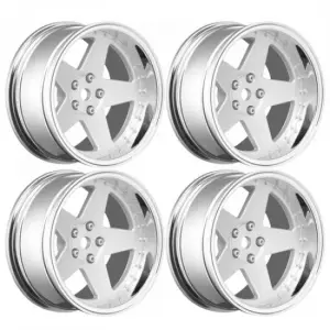 Louise RC 1:10 Drift 2 - 4 - 6 - 8mm Offset Wheels 5Sp/Matte Silve