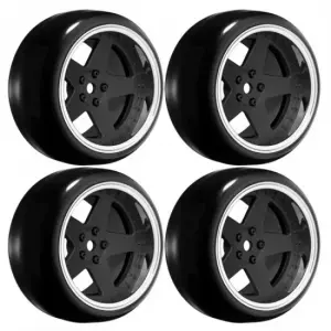 Louise RC 1:10 Drift 2 - 4 - 6 - 8mm Offset Set 6 S/Matte Black