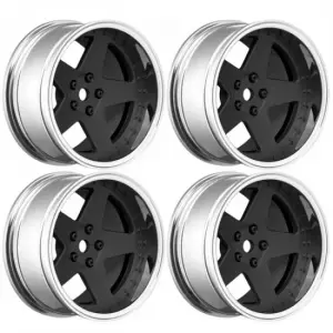 Louise RC 1:10 Drift 2 - 4 - 6 - 8mm Offset Wheels 5Sp/Matte Black