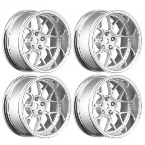 Louise RC 1:10 Drift 2 - 4 - 6 - 8mm Offset Wheels 14 /Matte Silve