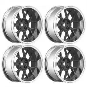 Louise RC 1:10 Drift 2 - 4 - 6 - 8mm Offset Wheels 14 /Matte Black