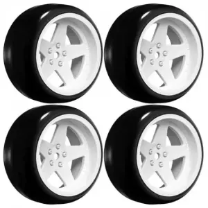 Louise RC 1:10 Drift 2 - 4 - 6 - 8mm Offset Set 6 S/Gloss White