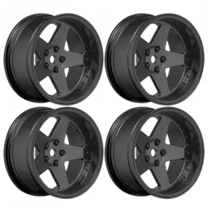Louise RC 1:10 Drift 2 - 4 - 6 - 8mm Offset Wheels 5 S/Gloss Black