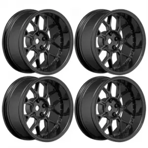 Louise RC 1:10 Drift 2 - 4 - 6 - 8mm Offset Wheels 14 /Gloss Black