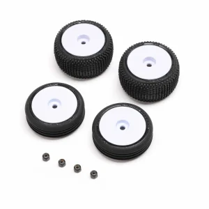 Tires And Wheels Mounted - White: Micro-B