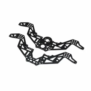 Chassis Plate Set V2 - Black: Mini LMT Megalodon