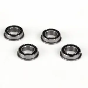 8x14x4 Flanged Rubber Seal Ball Bearing (4): 8X - 8XE