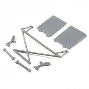 Rear Tower Support - X-Bar - Mud Guards - Gray: Rock Rey