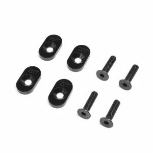 Engine Mount Insert And Screws 20T - Black(4): DBXL 2.0