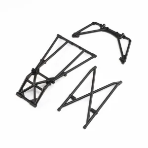 Rear Cage and Hoop Bars - Black: LMT