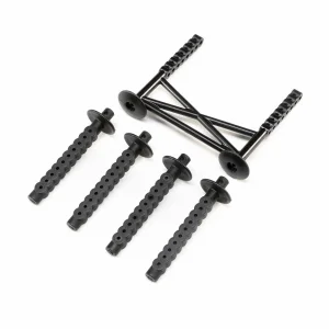 Rear Body Support and Body Posts - Black: LMT