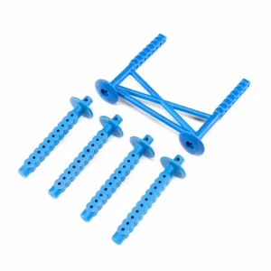 Rear Body Support and Body Posts - Blue: LMT