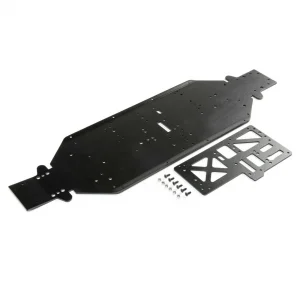 Chassis w/Brace - 4mm Black: DBXL-E 2.0