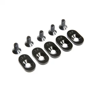 EngineMntInsert Screws - Black - 19.5T(5): 5ive-T 2.0