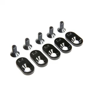EngineMntInsert Screws - Black - 21.5T(5): 5ive-T 2.0 ** CLEARANCE **